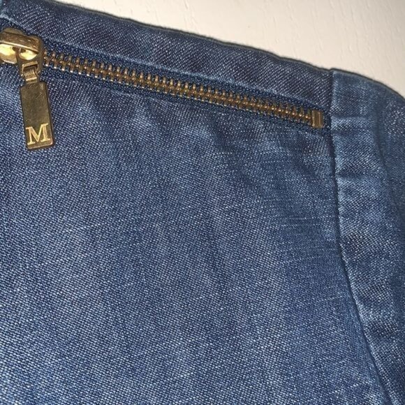 Martha Stewart Everyday Denim Top XL Cotton/Polyester Blue - Picture 5 of 10